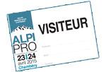Alpinews vous offre votre badge visiteur pour Alpipro