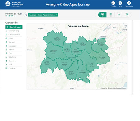 Auvergne Rhône-Alpes Tourisme travaille sur la qualité de la donnée touristique