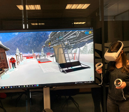IESA équipe Valloire avec un nouveau simulateur de formation interactif et immersif 