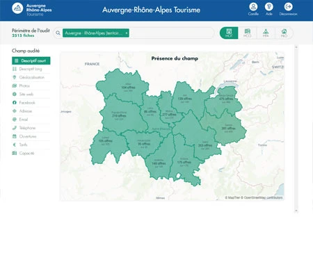 Image for Auvergne Rhône-Alpes Tourisme travaille sur la qualité de la donnée touristique