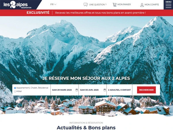 Image for Les 2 Alpes Réservation double son chiffre d’affaires via Ingenie